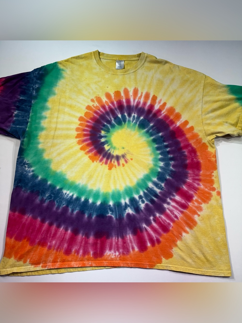 Unbranded Tie-Dyed 100% Cotton SS T-Shirt, Unisex Adult, 3XL